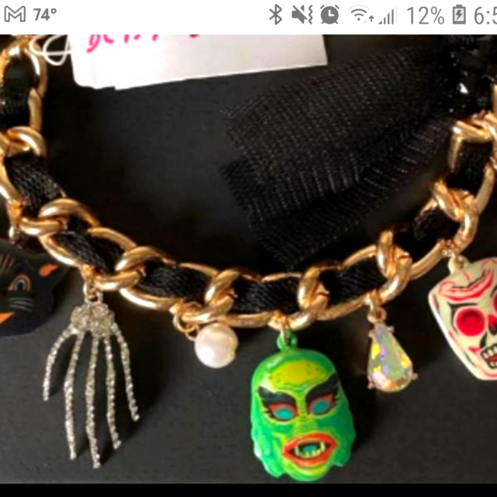 ISO... BETSEY JOHNSON HALLOWEEN MASK CHARM BRACELET